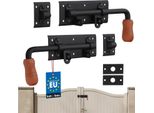 Kotarbau® Catenaccio Della Porta 280 Mm Destra Sinistra Set Di 2 Catenacci Della Porta Catenaccio Della Serratura Catenaccio Di Scorrimento Verniciato A Polvere Serratura Del Catenaccio Serratura Della Porta