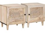 Syfax™ Armadio Da Notte 2 Pcs Beige 40 X 33 X 46 Cm