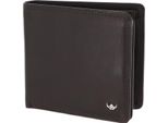 Golden Head Pelle Portafoglio Polo Rfid Protect Scheintasche 1134 Dunkelbraun Marrone Scuro