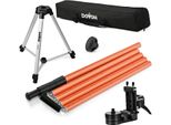 Dovoh DP3700 Asta Telescopica Laser 3,7 M Incl. Treppiede, 1/4 E 5/8 Di Pollice, Arancione