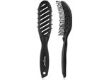 Inf Pettine Per Capelli Curvo Nero Opaco - Antistatico, Resistente Al Calore