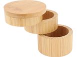 Home Contenitore In Legno Di Bambù A 3 Livelli Contenitore Per Condimenti A 3 Livelli Organizzatore Di Condimenti In Legno Di Bambù