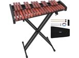 Vevor Glockenspiel, 32 Note, Strumento A Percussione Xilofono Professionale In Legno, Con Supporto Regolabile In Altezza Acciaio Al Carbonio, 4 Mazzuoli, Borsa Per Il Trasporto, Set Di Strumenti Musicali Per Principianti