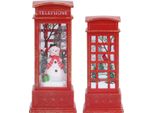 Natale Lanterna Decorativa Da Tavolo Luce Notturna Illuminata Globo Di Neve Lanterna Pupazzo Di Neve