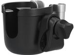 Portabicchieri 2 In 1 Per Passeggini, Universale, Con Organizzatore Di Telefoni Cellulari Per Carrelli, Sedie A Rotelle, J4077, Argento
