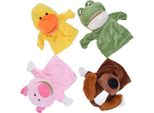 4 Pezzi Di Marionette A Mano Per Bambini, Carino, Morbido, Peluche, Giocattolo Interattivo, Narrazione, Oggetti Di Scena, Regalo
