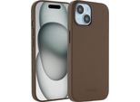 Custodia Per Iphone 15 - Vera Pelle - Custodia Rigida/Cover Posteriore Accezz - Marrone Scuro
