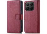 Imoshion Copertura Per Telefono Cellulare Per Xiaomi 15T Pro - Flip Flap Cover Libreria Flip - Rosso