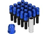 20 Bulloni Ruota In Acciaio Allungati, M12 X 1,25, Filettatura 28 Mm Con Manicotto, Universali Per Carblue