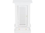 Armadio In Miniatura Per Casa Delle Bambole 1:12 In Legno, Modello Di Mobile Simulato, Accessori Giocattolo (Bianco)