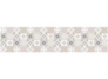 Tappeto In Vinile Mattonelle Vintage Grigio 48X198 Cm