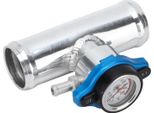38 Mm/1,5 Pollici Riempimento Tubo Radiatore In Linea In Alluminio Con Indicazione Della Temperatura Per Il Motore