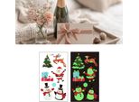 Luminoso Natale Bambini Finto Viso Corpo Tatuaggi Festa Favour Supplementi Decorazioni Per Bambiniy-063