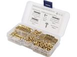 100 Pezzi Gancio Per Quadri A Dente Di Sega, Resistente Alla Ruggine, Stabile, Durevole, Senza Cuciture, Telaio A Dente Di Sega, Ganci Per Appendere Con 200 Viti, Oro
