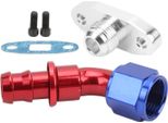 AN10 Flangia Di Scarico Del Ritorno Dell'olio Del Turbo, Ricambio A 45 Gradi Per Garrett T3 T4 T7 GT30
