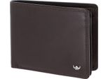 Golden Head Pelle Portafoglio Polo Rfid Protect Scheintasche 1420 Dunkelbraun Marrone Scuro