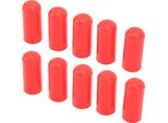 10 Pezzi Estremità Del Tubo Di Aspirazione, Universale, 4 Mm, Tappo Cieco In Silicone Resistente Al Calore Per Tubazioni Bov, Rosso