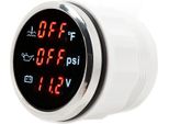 52 Mm Display Digitale 3-In-1 Per La Temperatura Dell'acqua, Dc Da 9 A 32 V, Preciso Per Camper, Yacht, Barca, Nave, Auto, Moto