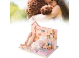 Kit Casa Delle Bambole In Legno, Artigianato In Miniatura, Casa Delle Bambole, Montaggio, Pezzi Di Modellini, Regalo Per Bambini