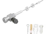 Asta Pompa Frizione Idraulica, Pompa Freno, M10 X 1,25 Mm, Lega Di Alluminio Per Moto, Atv, Moto Da Cross, Argento