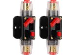 Interruttore In Linea 12-24 V Con Riarmo Manuale, Portafusibili, Linguette Per Batteria, Tubo Termorestringente Per Impianto Audio Auto-Barca, 100 A