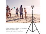 Treppiede Per Fotocamera Digitale Estensibile Di 200 Cm E Ruotabile Di 360 Gradi Con Supporto Per Telefono Regolabile