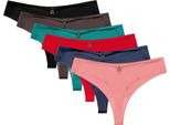 Inf 6 Pezzi Perizoma A Vita Bassa Da Donna - Intimo Senza Cuciture Multipack Xl
