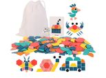 Puzzle In Legno Da 180 Pezzi, Puzzle Di Geometria, Classico Giocattolo Educativo Per Bambini