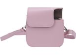 Custodia Per Fotocamera Mini In Finto Cuoio Con Tracolla Regolabile Per Fotocamera Instax 7+ (Rosa)