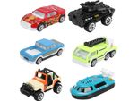 1:64 Lega Auto Giocattolo Simulazione Antincendio Camion Veicolo Modello Bambini Bambino Giocattolo6 Parti/Set