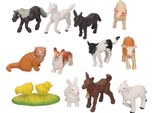 12 Pezzi Simulazione Animali Da Fattoria Giocattolo Educativo Cavallo Pecora Maiale Mucca Gatto Cane Pulcino Anatra Coniglio Statue