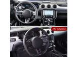 Volante In Fibra Di Carbonio, Pelle Preformata Con Cuciture, Adatto A Ford Mustang Ecoboost Gt Shelby GT350 / GT350R 2018-2020, Blu