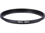 Nuovi Anelli Step Up Da 55 Mm-58 Mm Adattatore Anello Filtro Obiettivo In Metallo 55-58