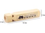 2PCS Fischio Ferroviario In Legno 4 Toni Bambino Giocattolo Educativo Regalo Musicale Per I Bambini