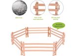 30PCS Cavallo Recinto Giocattolo Miniatura Fattoria Corral Recinzione Accessori Educativi Per Bambini Regalo