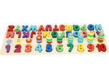 Giocattolo Di Legno Per Bambini Con Numeri Dell'alfabeto Che Si Accoppiano, Giocattolo Di Puzzle Educativo Per L'apprendimento Prescolastico