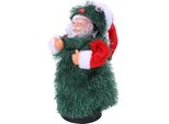 30 Cm Bella Forma Albero Natale Musica Elettrica Danza Padre Natale Bambola Decorazione Giocattolo Albero Regalo