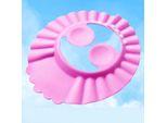 Cappello Da Festa Per Neonati, Versatile, Impermeabile, Regolabile, Protezione Per Le Orecchie, Lavaggio Dei Capelli Per Neonati, Bambini, Bambini, Rosa