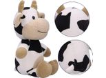 Mucca Di Peluche, Simpatico Animale Da Cartone Animato, Bambola Di Vitello Per Bambini, Regalo Di Compleanno, 40 Cm