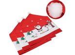 3Pz Coprisedie Natalizi Cucina Pranzo Decorazioni Festivesnowmanarredo E Arredamento, Feste E Occasioni Speciali, Decorazioni Per Feste Ed Eventi!