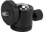 Supporto Per Fotocamera Con Testa A Sfera Per Treppiede In Lega Di Alluminio, Ruotabile A 360°, Universale Per Fotocamere Reflex, Nero