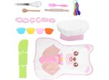 Set Da Cucina E Pasticceria Per Bambine Da 24 Pezzi, Grembiule Da Cucina, Costume Da Chef, Cappello, Set Per Giochi Di Ruolo Per Bambini