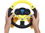 Giocattolo Per L'apprendimento Precoce, Conducente Co, Volante Simulato, Giallo, Per Bambini
