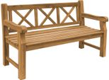 Panca Da Giardino Di Design Teako In Teak - Robusta Panca In Legno Per Giardino, Terrazza E Balcone - Resistente Alle Intemperie, Durevole E Di Facile Manutenzione (150 Cm)