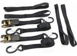 Inf Set Di Cinghie Di Fissaggio A Cricchetto Nere Con Ganci A S 3M, 2 Pezzi