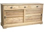 Teako Design Credenza In Teak Ryssa 175X90Cm - Cassettiera In Legno Massiccio Resistente Alle Intemperie Soggiorno Con Licenza Flegt