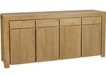 Teako Design Credenza In Teak Hillsta 210X95Cm - Cassettiera In Legno Massiccio Resistente Alle Intemperie Per Interni Ed Esterni