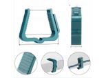Inf 50 Pezzi Clip Per Luci Natalizie, Ganci Per Grondaie In Plastica Esterni Verde