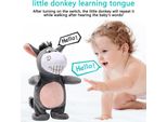 Peluche Elettrico Divertente Asino Bambola Per Bambino 72 Filastrocche Peluche Che Cammina E Parla