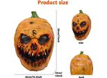 Testa Di Zucca In Lattice Spaventosa Per Halloween, Copertura Del Viso, Costume Spaventoso, Oggetti Di Scena Per Feste